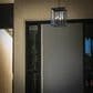 Golden Lighting Tribeca 4-Light Outdoor Pendant in Natural Black with Clear Glass, , large