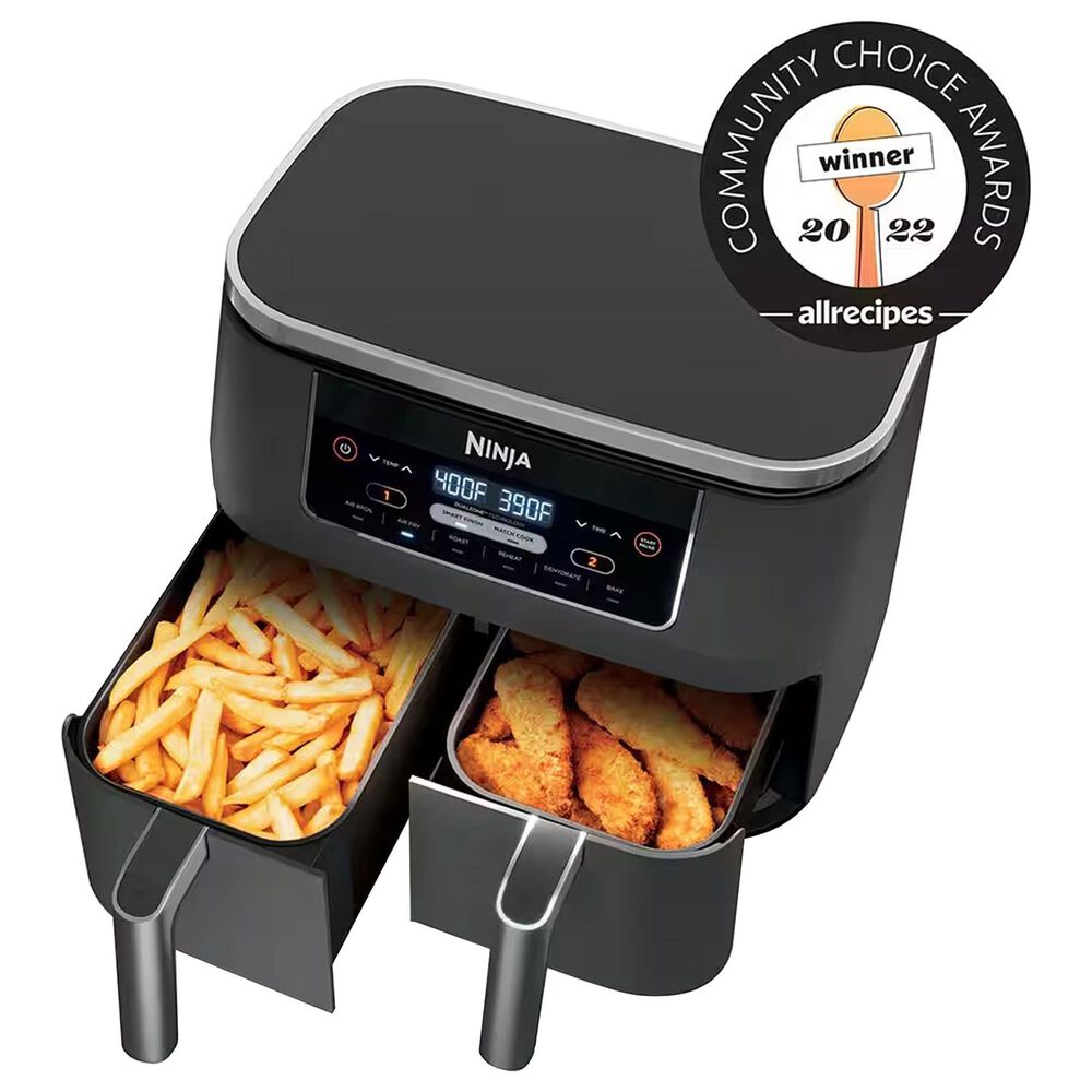 Ninja 8 Quart 2Basket Air Fryer with DualZone Technology NFM