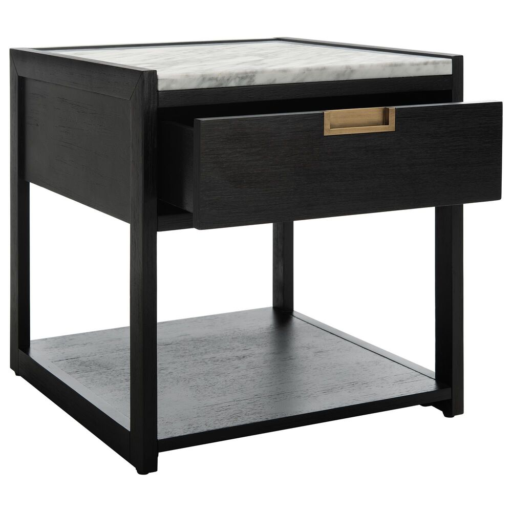 Safavieh Ronie 1 Drawer Nightstand in Black, , large