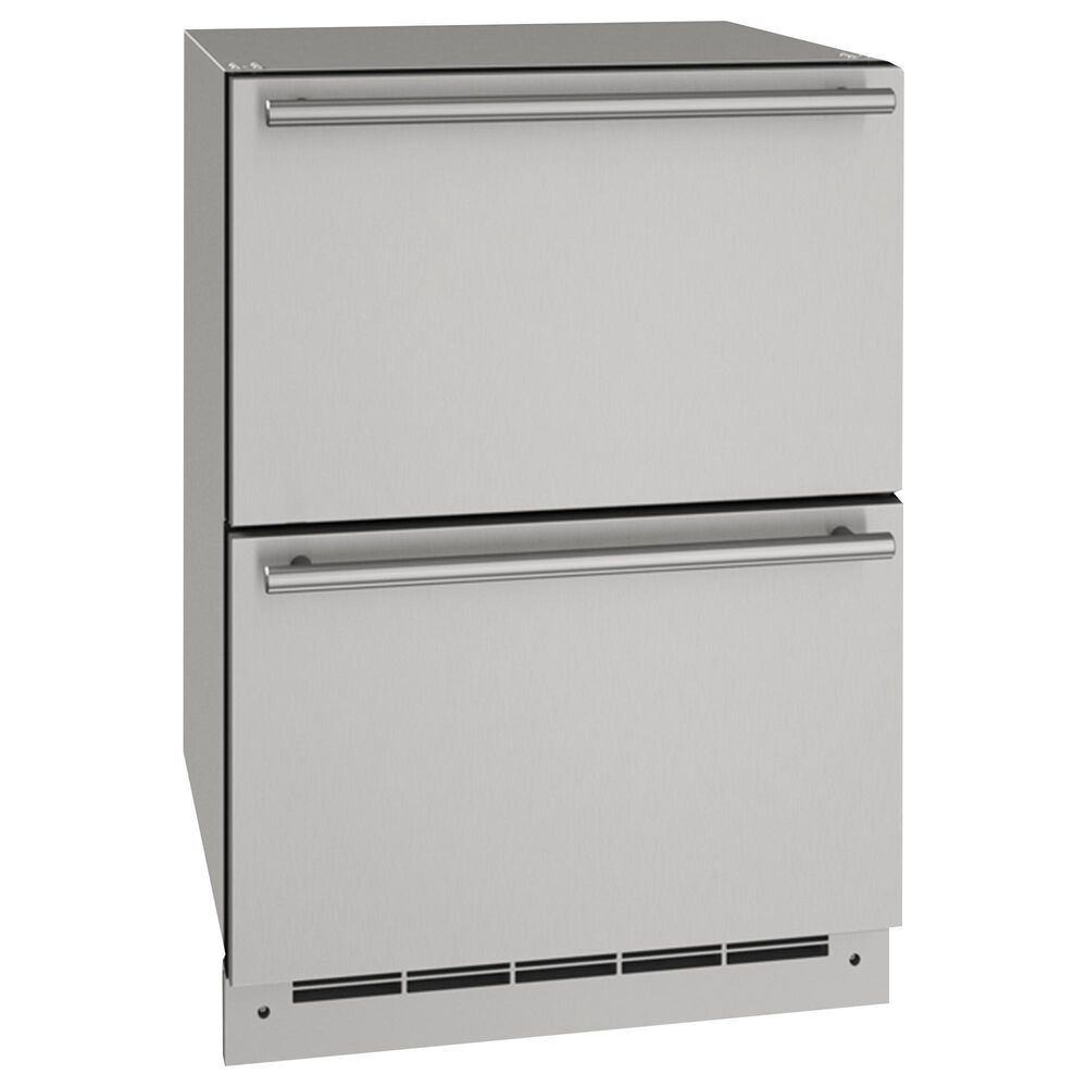 U-Line 24" Refrigerator Drawers in Stainless Steel, , large