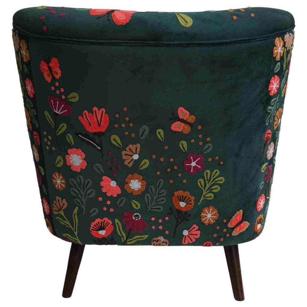 L.R. Home Matilda Floral Accent Chair in Multicolor, , large