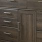 Ashley Juararo Dresser and Mirror in Dark Brown, , large