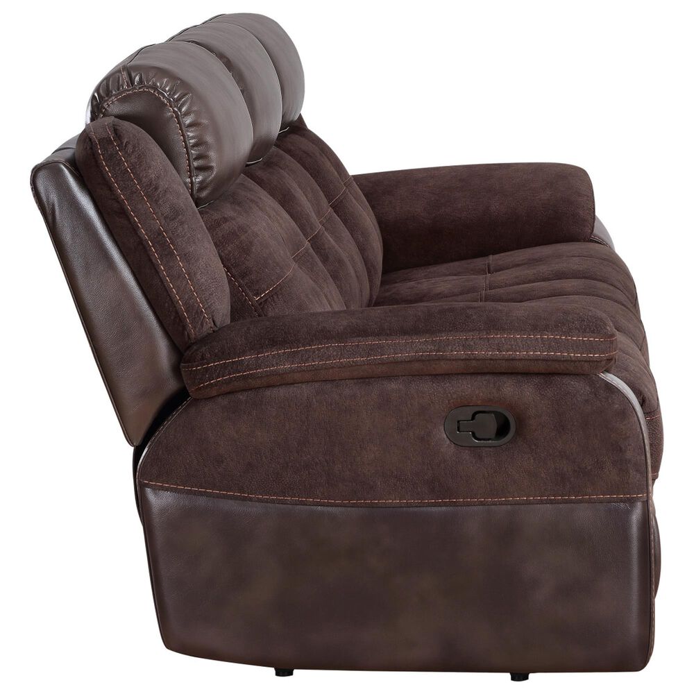 Steve Silver Pueblo Manual Recliner Sofa in Coffee, , large