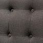 Baxton Studio Melody Stationary 3-Seater Settee Bench in Grey, , large