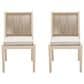 Hearth and Haven Cordoba Outdoor Dining Chair with Yellow Rope in Beige (Set of 2), , large