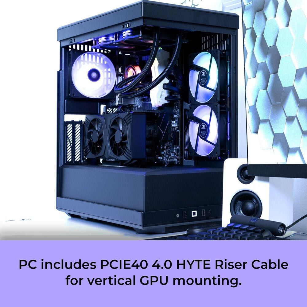 iBUYPOWER Y40 Pro Gaming PC Desktop | AMD Ryzen 9 9900X - 32GB RAM - NVIDIA GeForce RTX 5080 Graphics - 2TB SSD in Black, , large