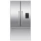 Fisher & Paykel 20.1 Cu. Ft. French Door Refrigerator with Ice and Water Dispenser in Stainless Steel, , large