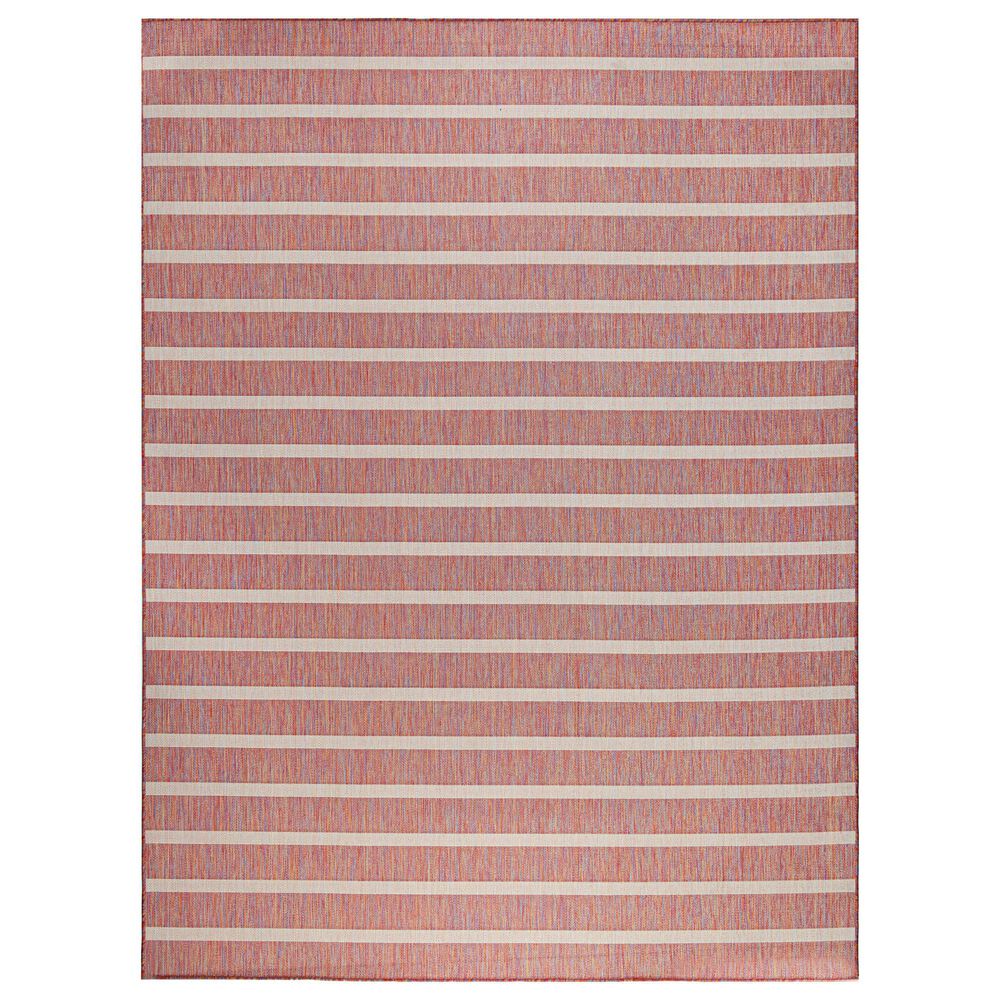 Nourison Positano POS03 Rainbow and Ivory 9&#39; x 12&#39; Indoor/Outdoor Area Rug, , large