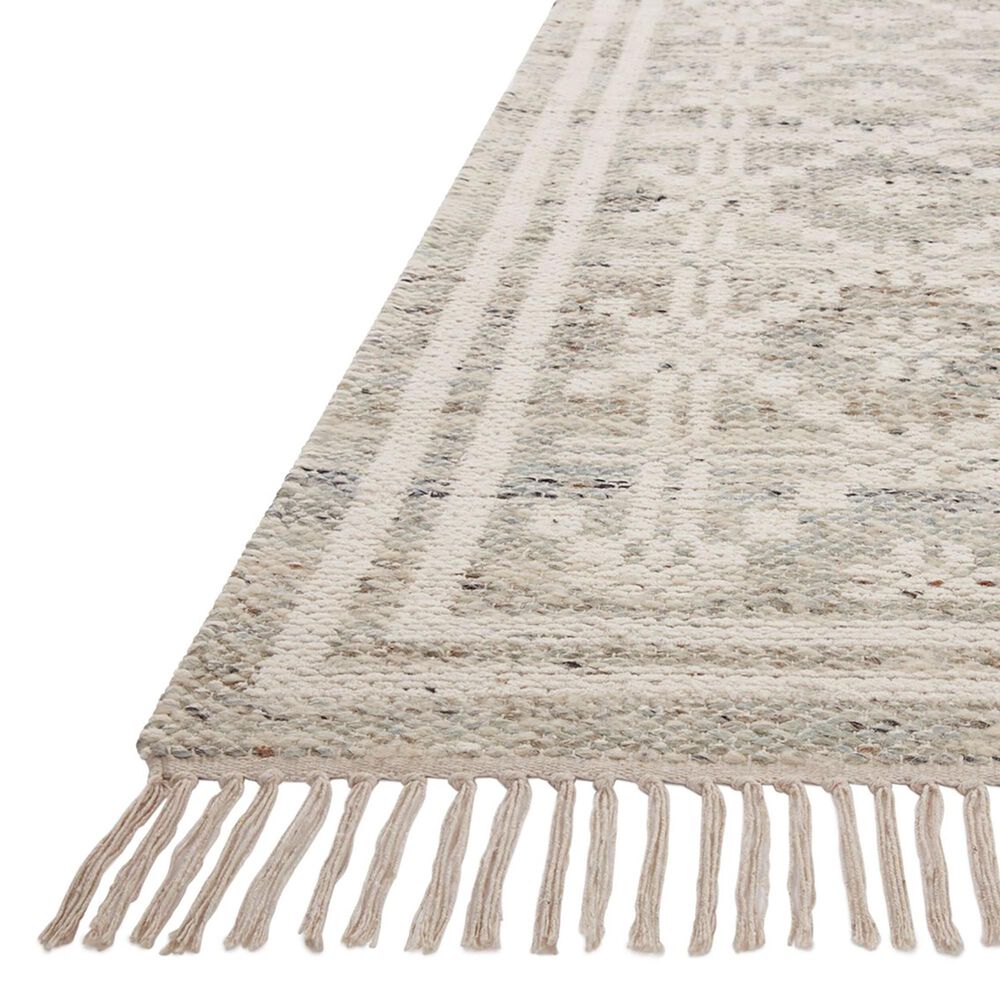 Angela Rose Rivers 2&#39;3&quot; x 3&#39;9&quot; Lagoon and Ivory Area Rug, , large