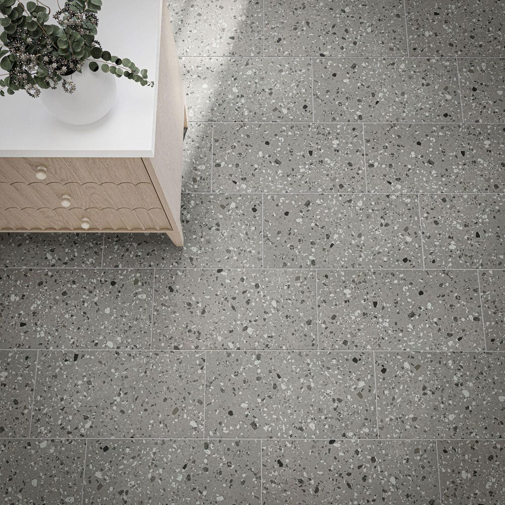 Dal-Tile Poke Smoke Flecks 12" x 24" Porcelain Tile, , large