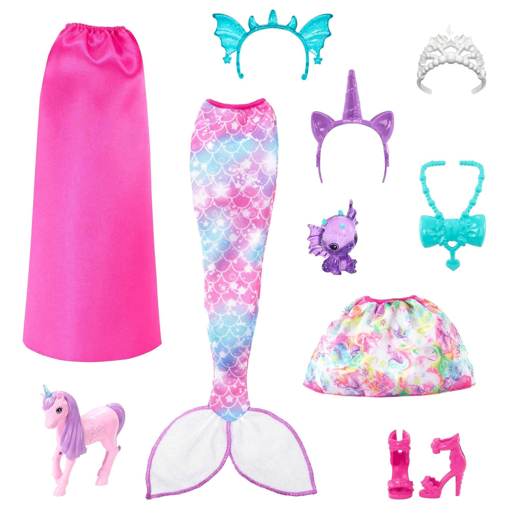 Barbie mermaid hotsell dress up