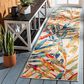 Safavieh Cabana CBN368A 2"2" x 11" Ivory and Navy Indoor/Outdoor Performance Runner, , large