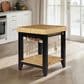 Linon Home Decor Kolton Kitchen Island in Black and Natural, , large