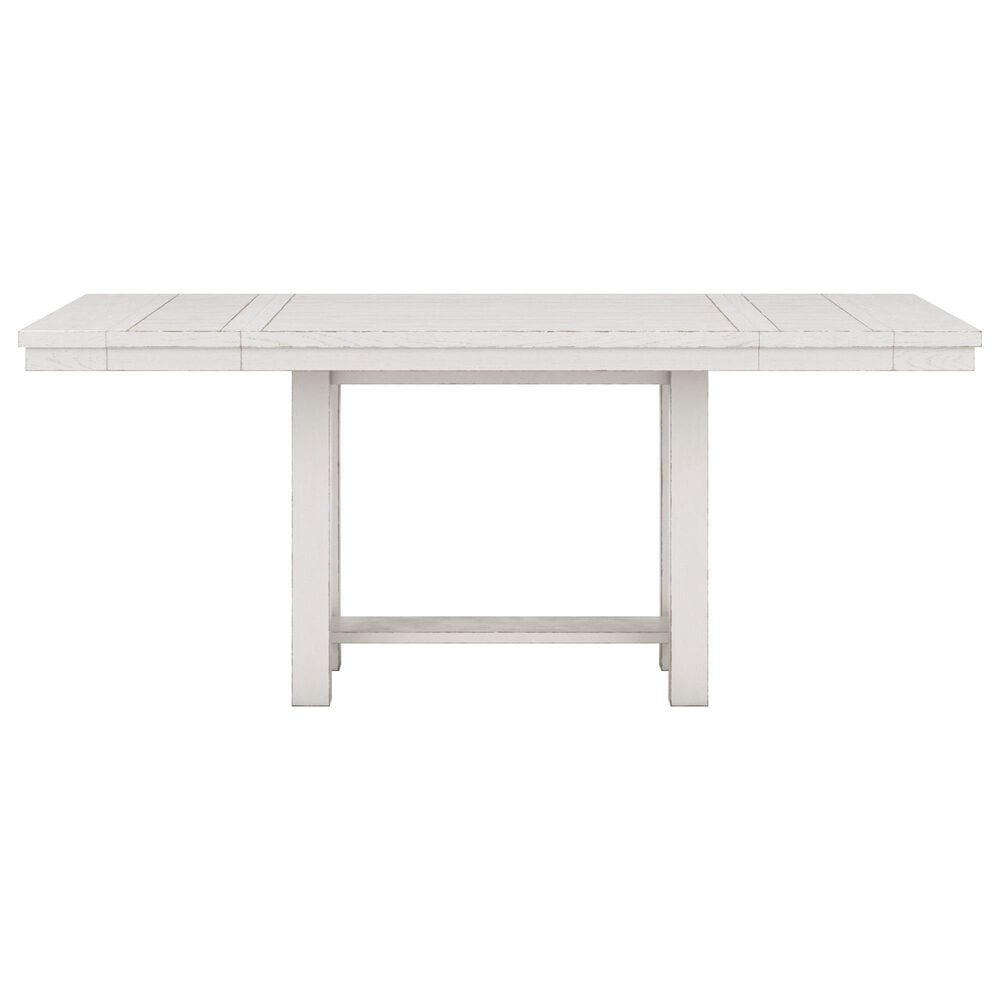 Ashley Robbinsdale Counter Height Dining Table with 2 Leaves in Antique White, , large