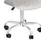 Impressions Vanity Heart Swivel Vanity Chair with Cool Grey Cushion in Matte Silver, , large