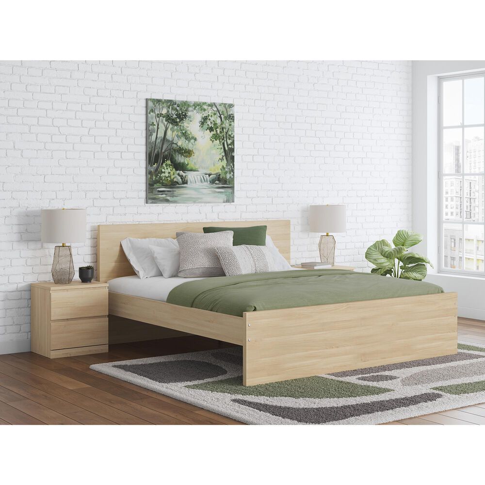 Ashley Onita Queen Panel Platform Bed in Natural, , large