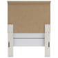 Ashley Linnocreek Twin Panel Bed in White and Warm Brown, , large