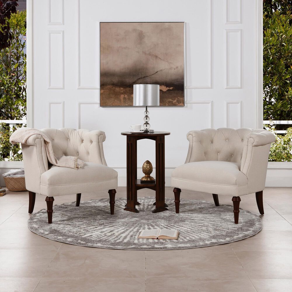 Jennifer Taylor Home Katherine Accent Chair in Sky Neutral Beige, , large