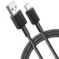Anker 6" Braided USB-A to USB-C Cable in Black, , large