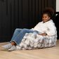 Jaxx Saxx Jr CrashPuff Floor Pillow Lounger in Phantom Grey, , large