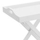 Timberlake Lavish Home Folding End Table in White, , large