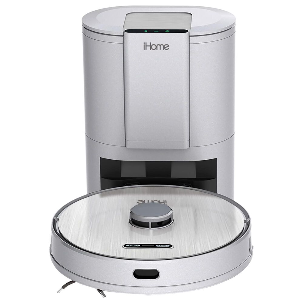 iHome AutoVac Halo 3-In-1 Robotic Vacuum and Mop in Silver, , large