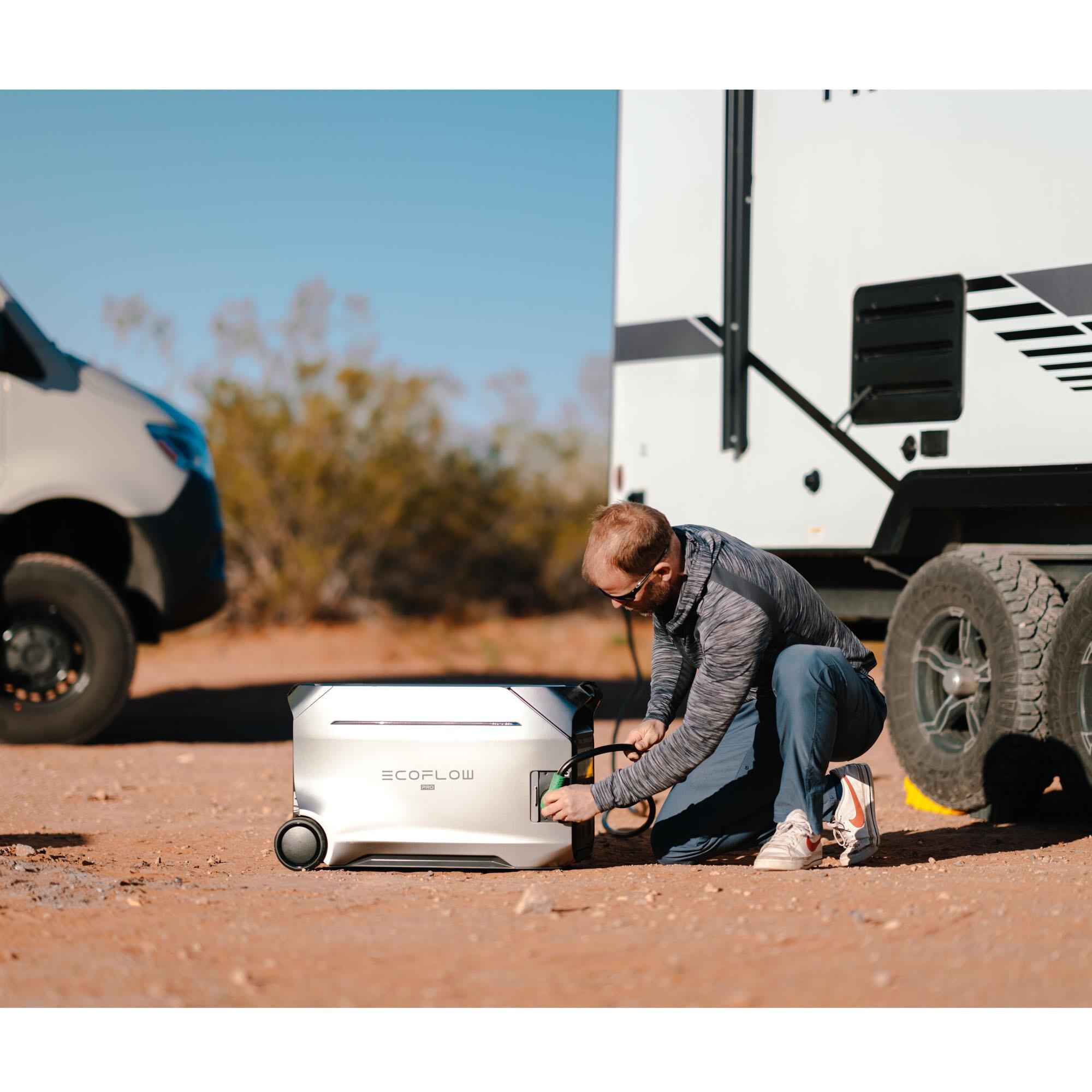 EcoFlow Delta Pro 3 Portable Power Station in Silver