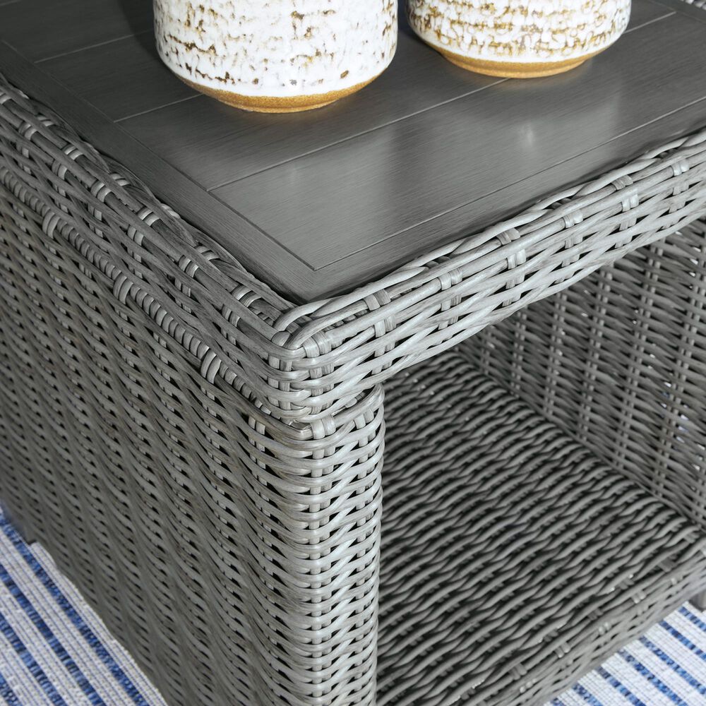 Ashley Elite Park Square End Table in Gray, , large