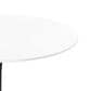 Leisuremod Bristol 40" Round Dining Table with MDF Top in Black and White - Table Only, , large