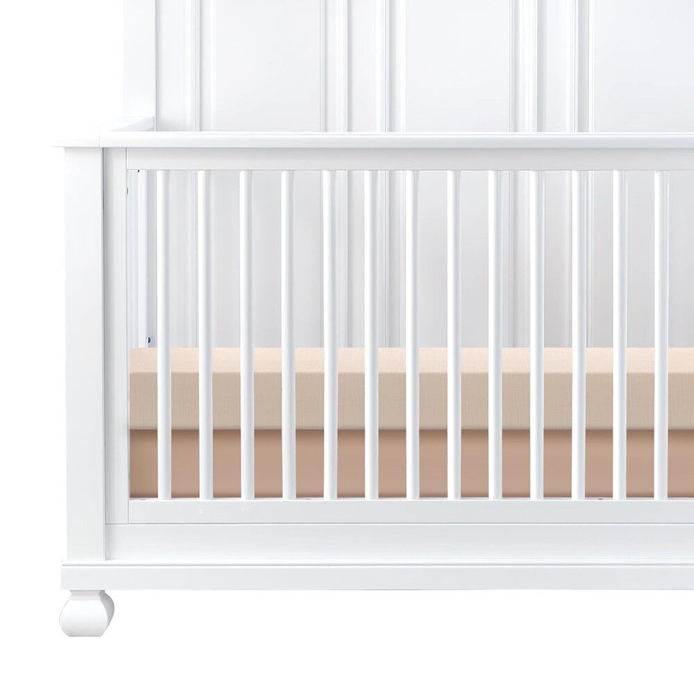 Appleseed Solvang 4-In-1 Convertible Crib in Pure White, , large