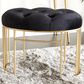 Maple and Jade 24" Velvet Bench in Black, , large