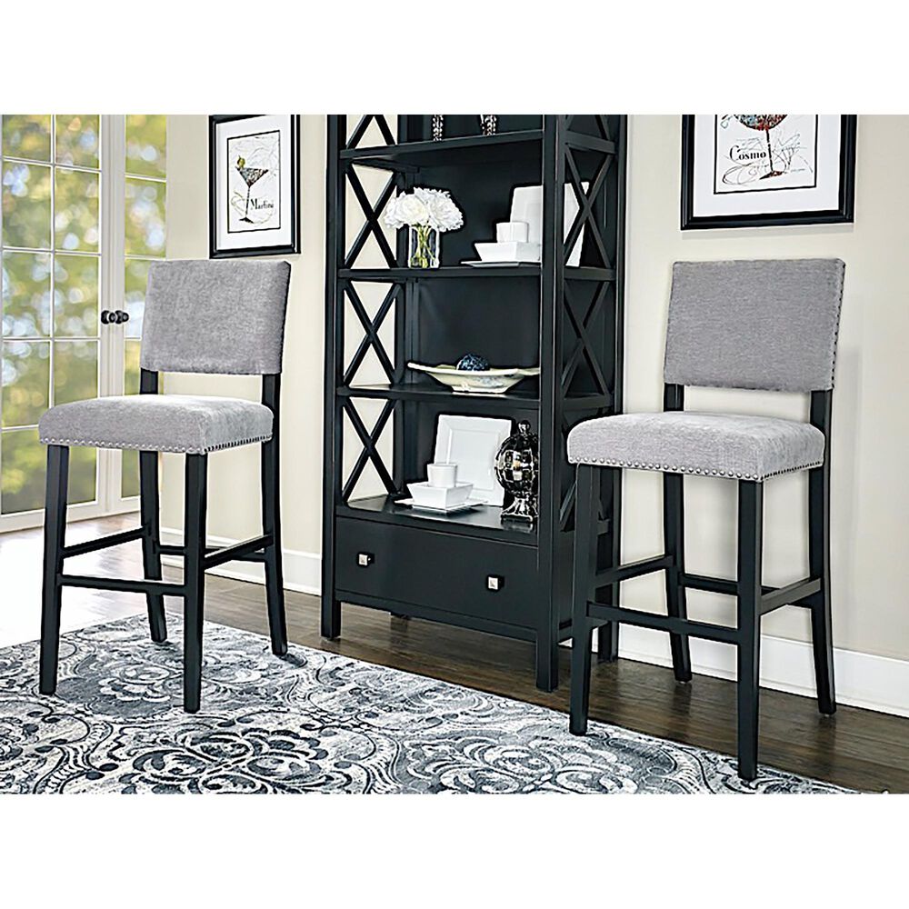 Linden Boulevard Cabrera Barstool in Dark Grey, , large