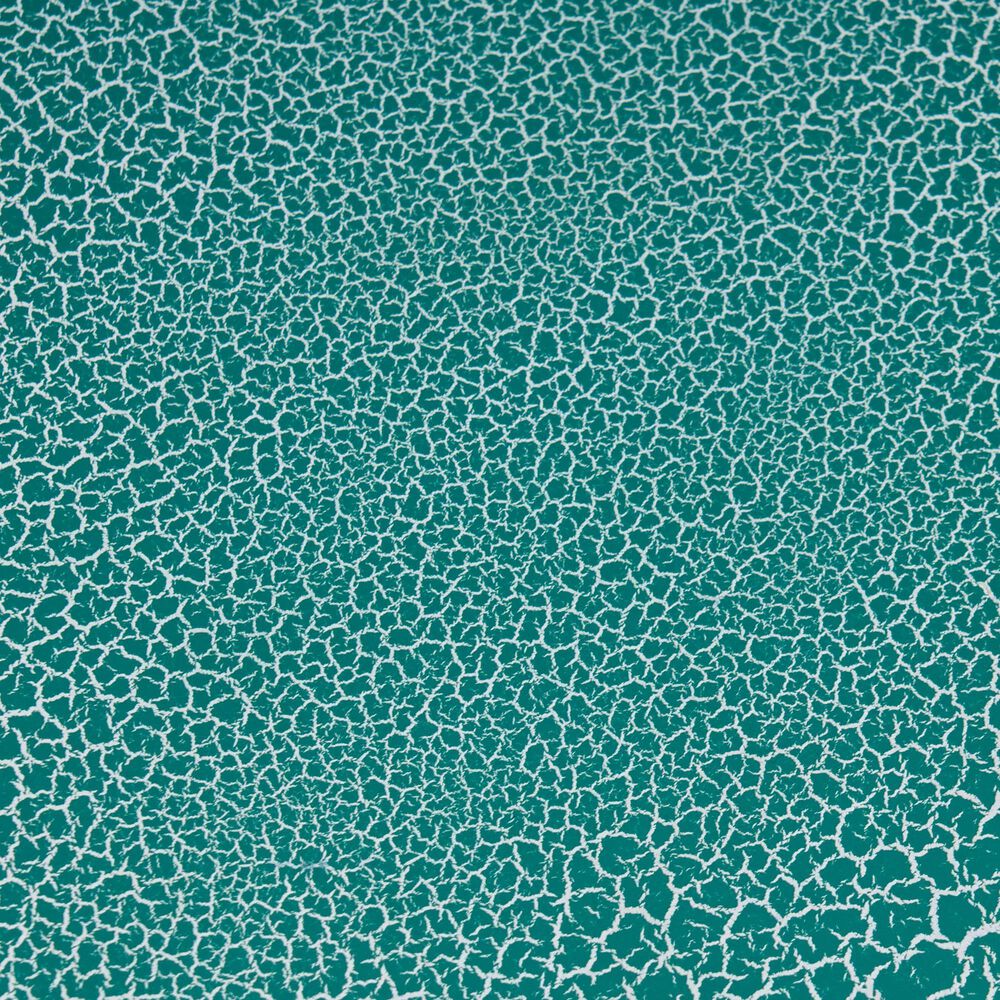 Hearth and Haven Eliana 12" Outdoor Hexagon Metal Side Table with Sunburst Cut Out Design in Teal, , large