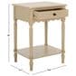 Safavieh Haven Top Drawer End Table in Natural, , large