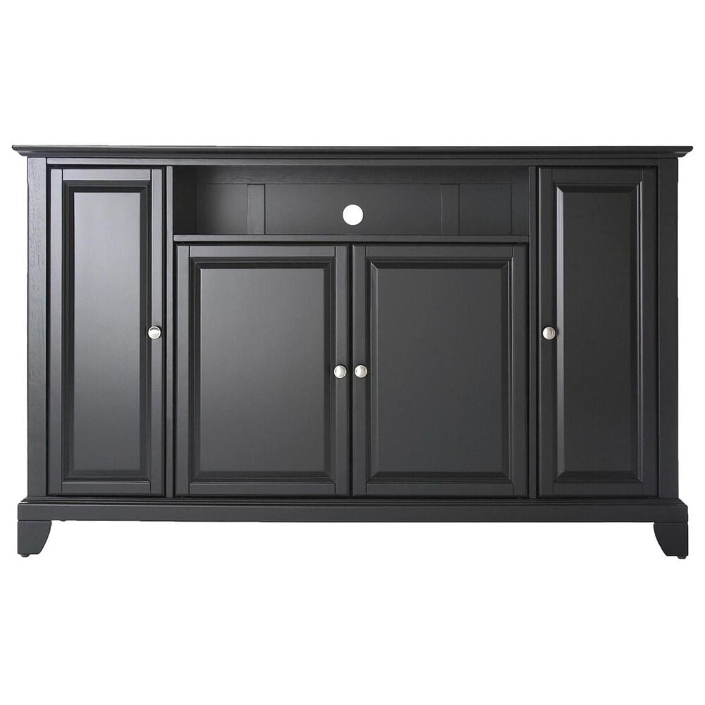 Crosley Furniture Lafayette 60" TV Stand in Hand Rubbed Black, , large