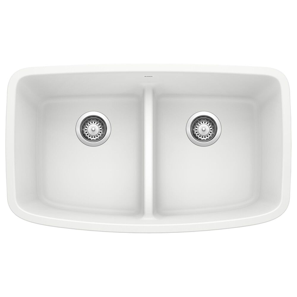 Blanco Valea 50/50 Equal Double Low Divide Sink in White, , large
