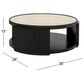 Bassett Mirror Company Rivera Coffee Table in Charcoal Oak and Gold Tinted, , large