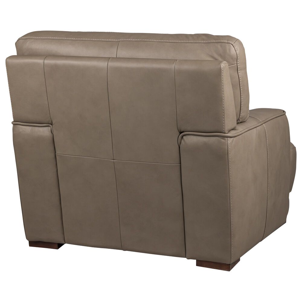 Bordeaux &amp; Co Leather Accent Chair in Goodland Grey, , large