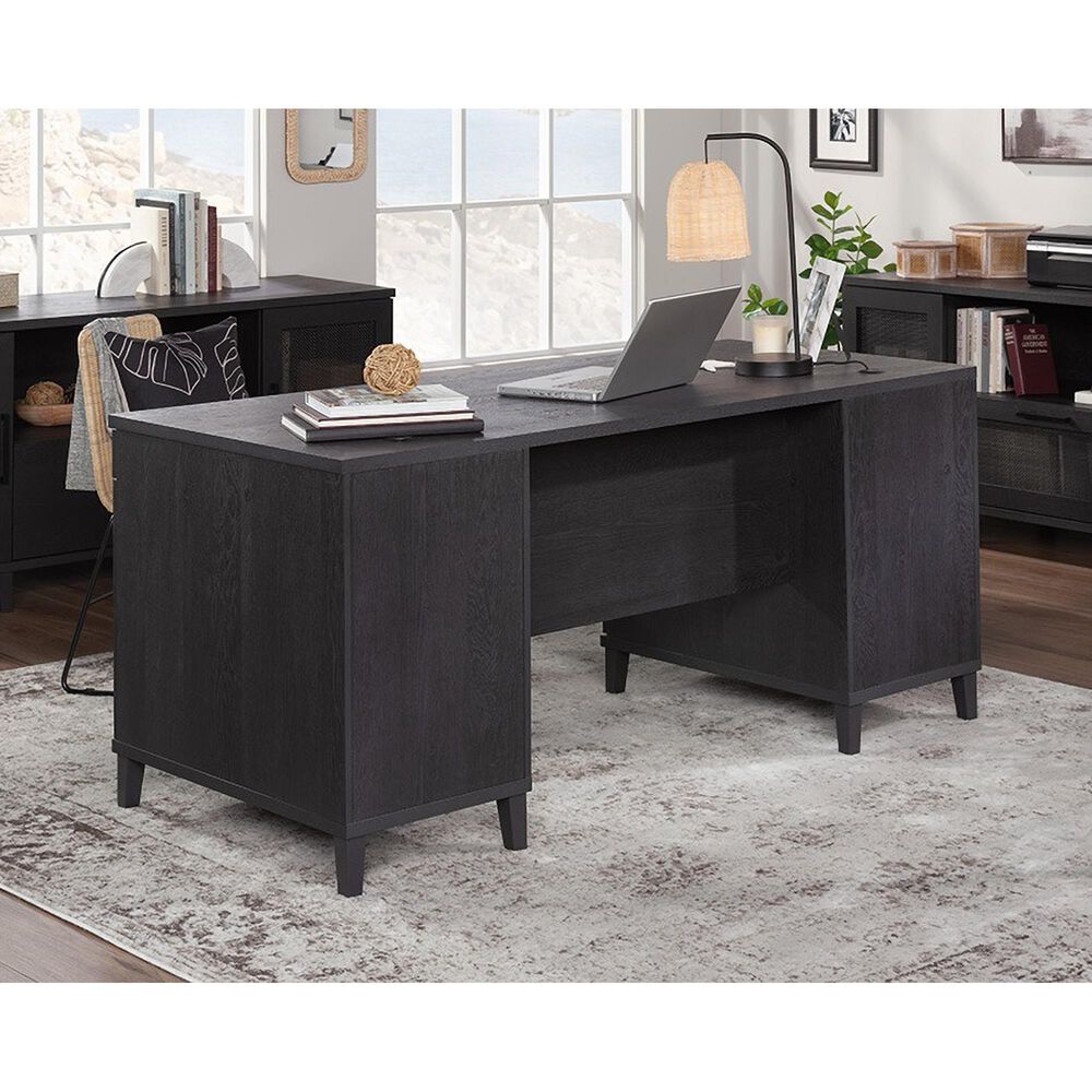 Sauder Tiffin Line Executive Desk in Raven Oak, , large