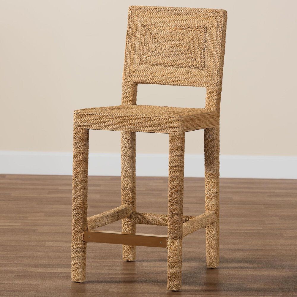 Baxton Studio Anfield Counter Stool in Natural, , large