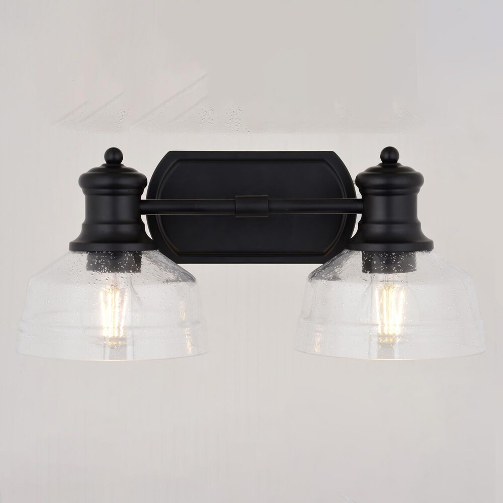 Vaxcel Beloit 2-Light Bathroom Vanity in Matte Black, , large
