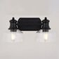 Vaxcel Beloit 2-Light Bathroom Vanity in Matte Black, , large