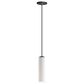 ET2 Pleat 1-Light LED Plaster Pendant in Matte Black, , large