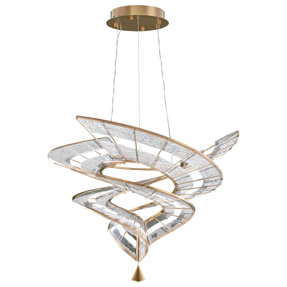 Golden Lighting Aurora 1-Light LED Medium Pendant in Brushed Champagne, , large