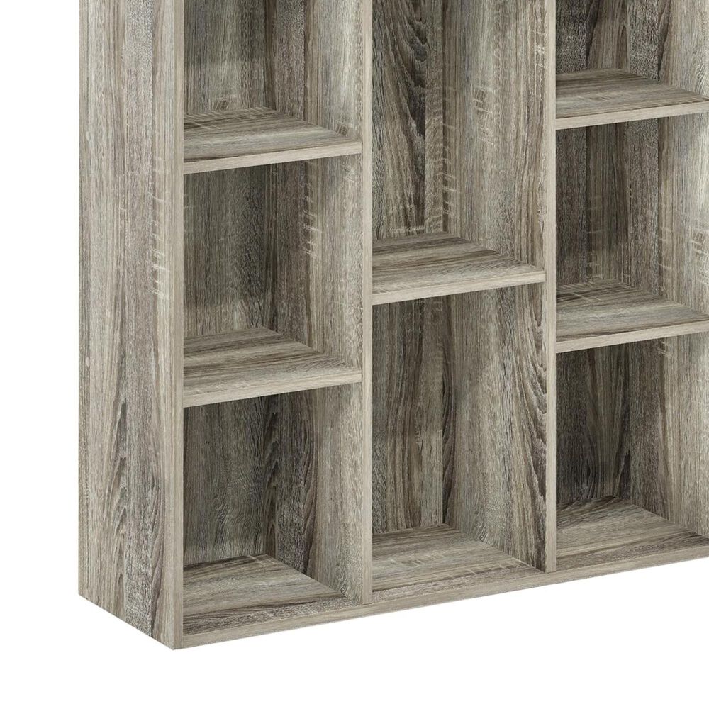 HOMLUX 11-Cube Reversible Open Shelf Bookshelf in French Oak, , large