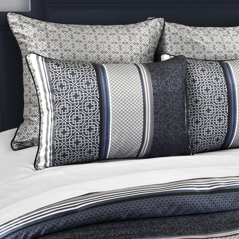 Royal Court Carlisle 3-Piece Full/Queen Comforter Set in Indigo, , large