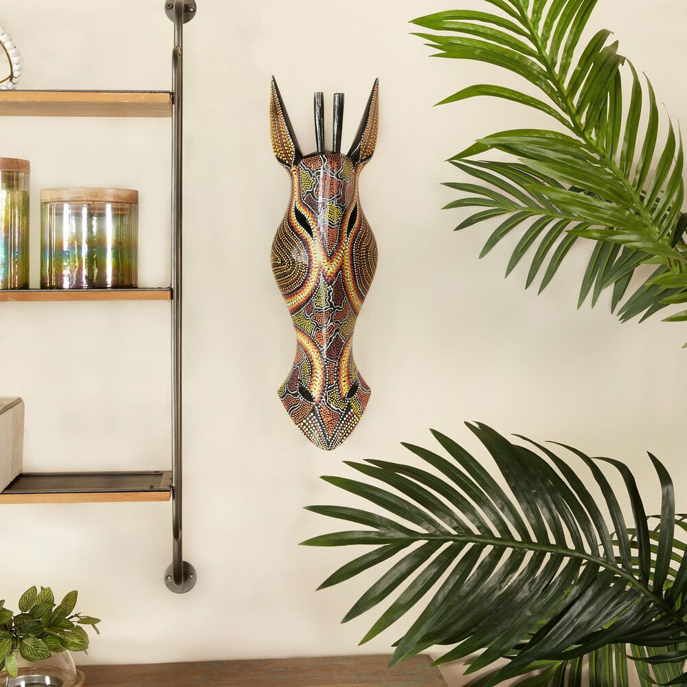 Maple and Jade 20&quot; x 6&quot; Bohemian Wall Decor in Multicolor, , large