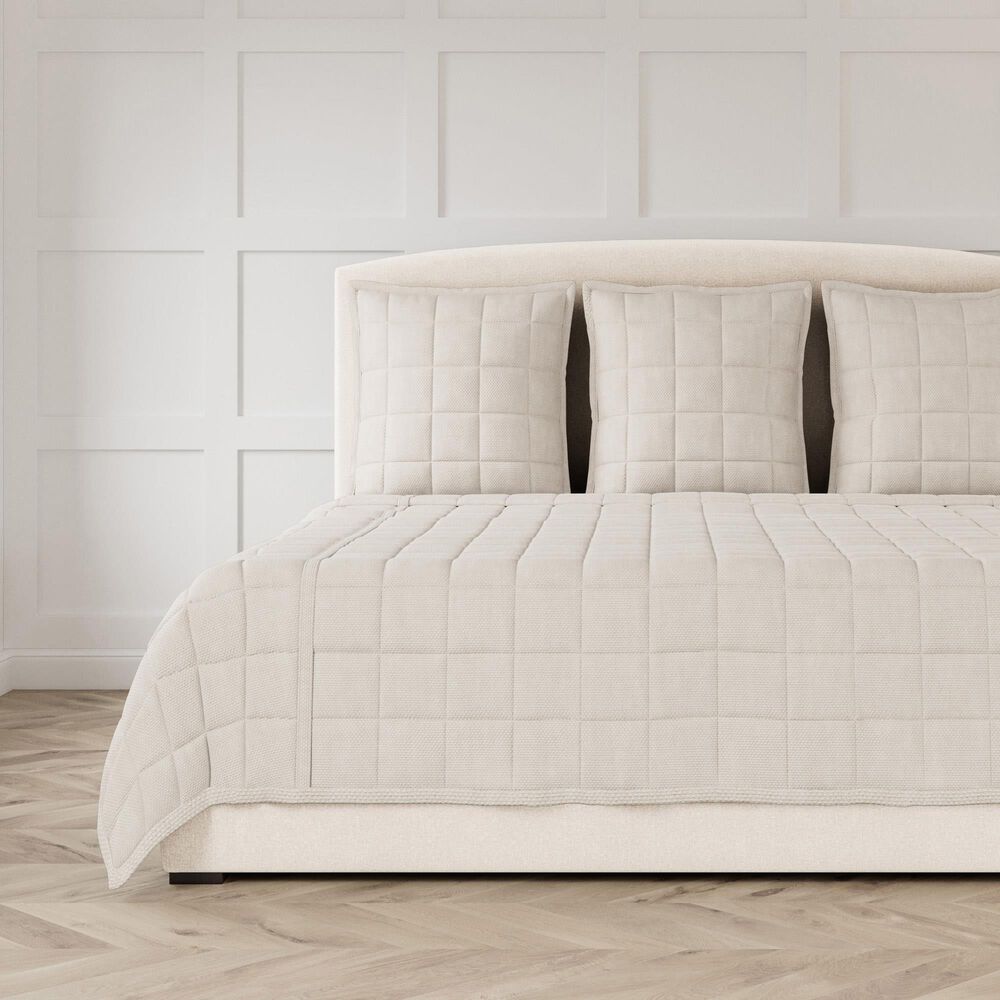 Ann Gish Panama Queen Coverlet in Flax, , large