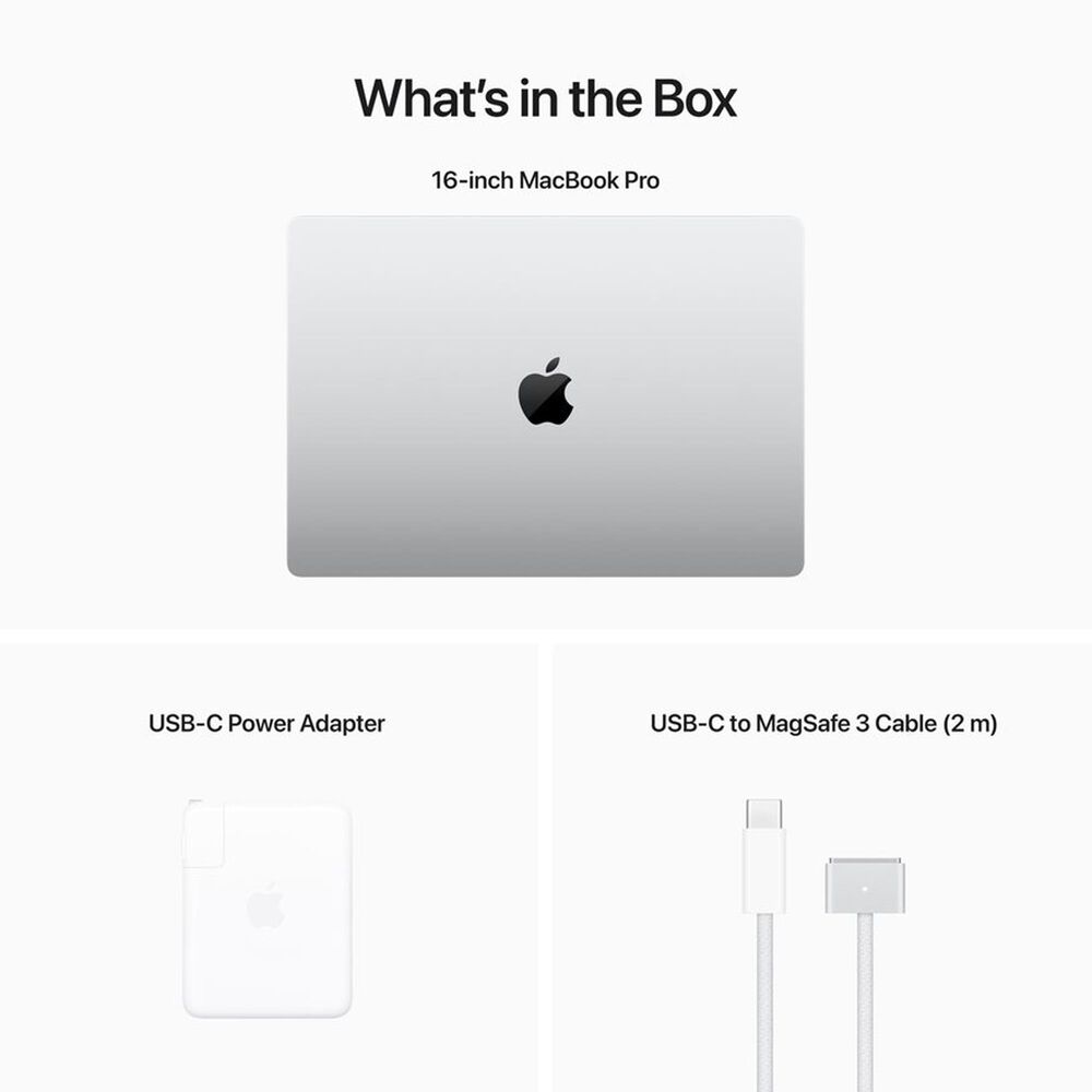 Apple 16&quot; MacBook Pro with M2 Max chip with 12-core CPU and 38-core GPU, 1TB SSD 32GB - Silver, , large