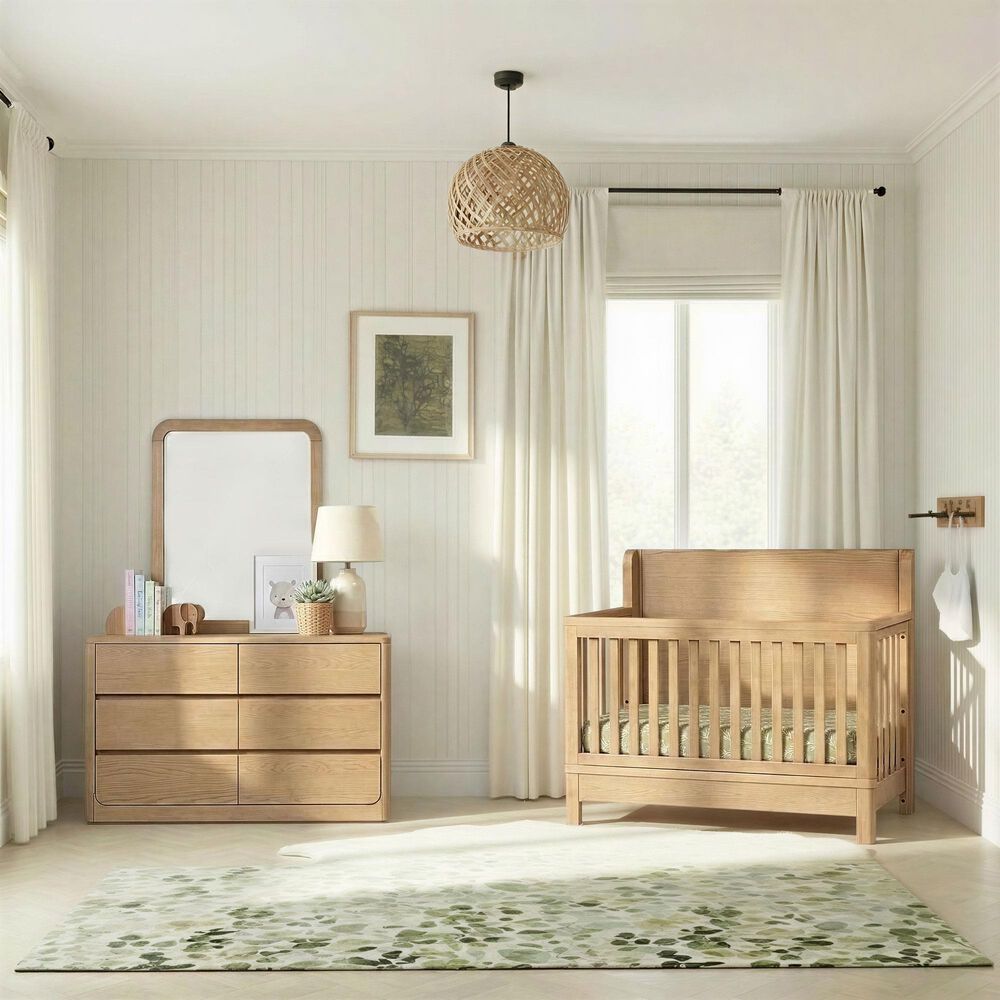Eastern Shore Modena 4-In-1 Convertible Crib in Natural, , large